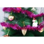 Beteala Craciun, Embo, roz, marimea: 2 m x 5 cm material:folie PVC, interior/exterior - imagine 9