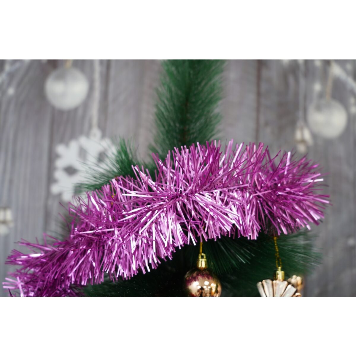 Beteala Craciun, Embo, roz, marimea: 2 m x 9 cm material:folie PVC, interior/exterior - imagine 5