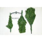 Brad artificial de Craciun, clasic, pentru interior/exterior, inaltime 210 cm, diametru 106 cm, 663 ramuri, Embo, verde, suport metalic inclus - imagine 2