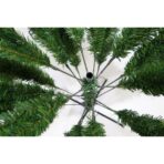 Brad artificial de Craciun, clasic, pentru interior/exterior, inaltime 210 cm, diametru 125 cm, 957 ramuri, Embo, verde, suport metalic inclus - imagine 3