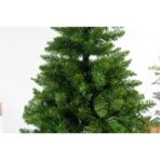 Brad artificial de Craciun, clasic, pentru interior/exterior, inaltime 210 cm, diametru 125 cm, 957 ramuri, Embo, verde, suport metalic inclus - imagine 4