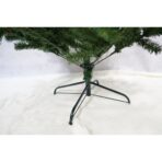 Brad artificial de Craciun, Decorat cu conuri de pin, pentru interior/exterior, inaltime 180 cm, 659 ramuri, Embo, verde, suport metalic inclus - imagine 4