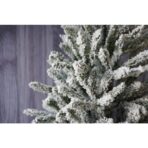 Brad Artificial de Craciun, Embo, 1.8 m inaltime, Verde, Pulverizat alb-tip zapada, Diametru inferior 110 cm, Interior/ Exterior - imagine 5