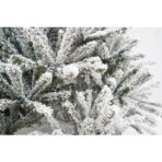 Brad Artificial de Craciun, Embo, 1.8 m inaltime, Verde, Pulverizat alb-tip zapada, Diametru inferior 110 cm, Interior/ Exterior - imagine 9