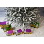 Brad Artificial de Craciun, Embo, 1.8 m inaltime, Verde, Pulverizat alb-tip zapada, Diametru inferior 110 cm, Interior/ Exterior - imagine 10