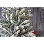 Brad Artificial de Craciun, Embo, 1.8 m inaltime, Verde, Pulverizat alb-tip zapada, Diametru inferior 110 cm, Interior/ Exterior - imagine 13