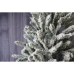 Brad Artificial de Craciun, Embo, 1.8 m inaltime, Verde, Pulverizat alb-tip zapada, Diametru inferior 110 cm, Interior/ Exterior - imagine 14