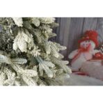 Brad Artificial de Craciun, Embo, 1.8 m inaltime, Verde, Pulverizat complet alb-tip zapada, Interior/ Exterior, Bogat 512 ramuri - imagine 3