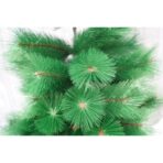 Brad artificial de Craciun tip pin, clasic, pentru interior/exterior, inaltime 150 cm, Embo, verde, suport metalic inclus - imagine 4