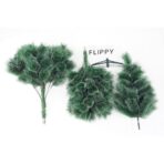 Brad artificial de Craciun tip pin nins, pentru interior/exterior, inaltime 90 cm, Embo, verde, suport pastic inclus - imagine 2