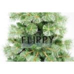 Brad artificial de Craciun tip pin, pentru interior/exterior, inaltime 210 cm, diametru 125 cm, 980 ramuri, Embo, verde, suport metalic inclus - imagine 5