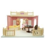 Bucatarie pentru papusi cu mobilier si figurina - imagine 2