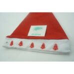 Caciulita de Mos Craciun,Embo, cu braduti si led, rosie, marime universala, poliester - imagine 4