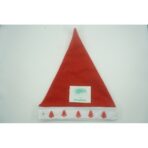 Caciulita de Mos Craciun,Embo, cu braduti si led, rosie, marime universala, poliester - imagine 5