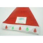 Caciulita de Mos Craciun,Embo, cu braduti si led, rosie, marime universala, poliester - imagine 4