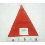 Caciulita de Mos Craciun,Embo, cu braduti si led, rosie, marime universala, poliester - imagine 5