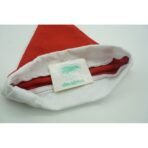 Caciulita de Mos Craciun,Embo, cu inimi si led, rosie, marime universala, poliester - imagine 6