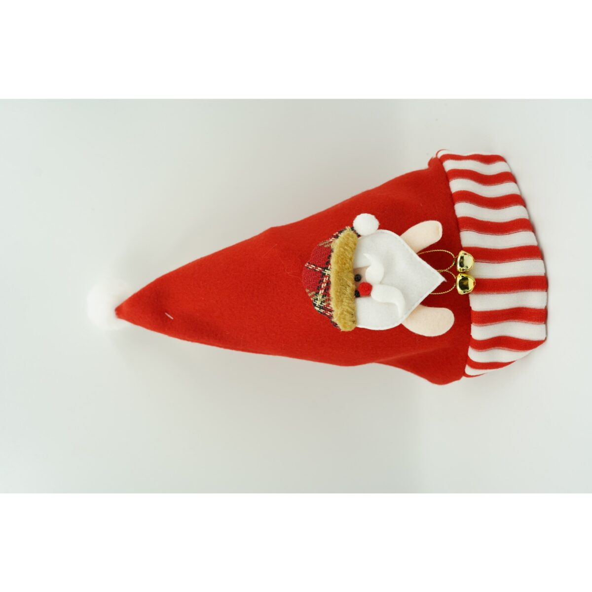 Caciulita de Mos Craciun, Embo,cu ornament de Mos Craciun, rosie, marime universala, material textil - imagine 3