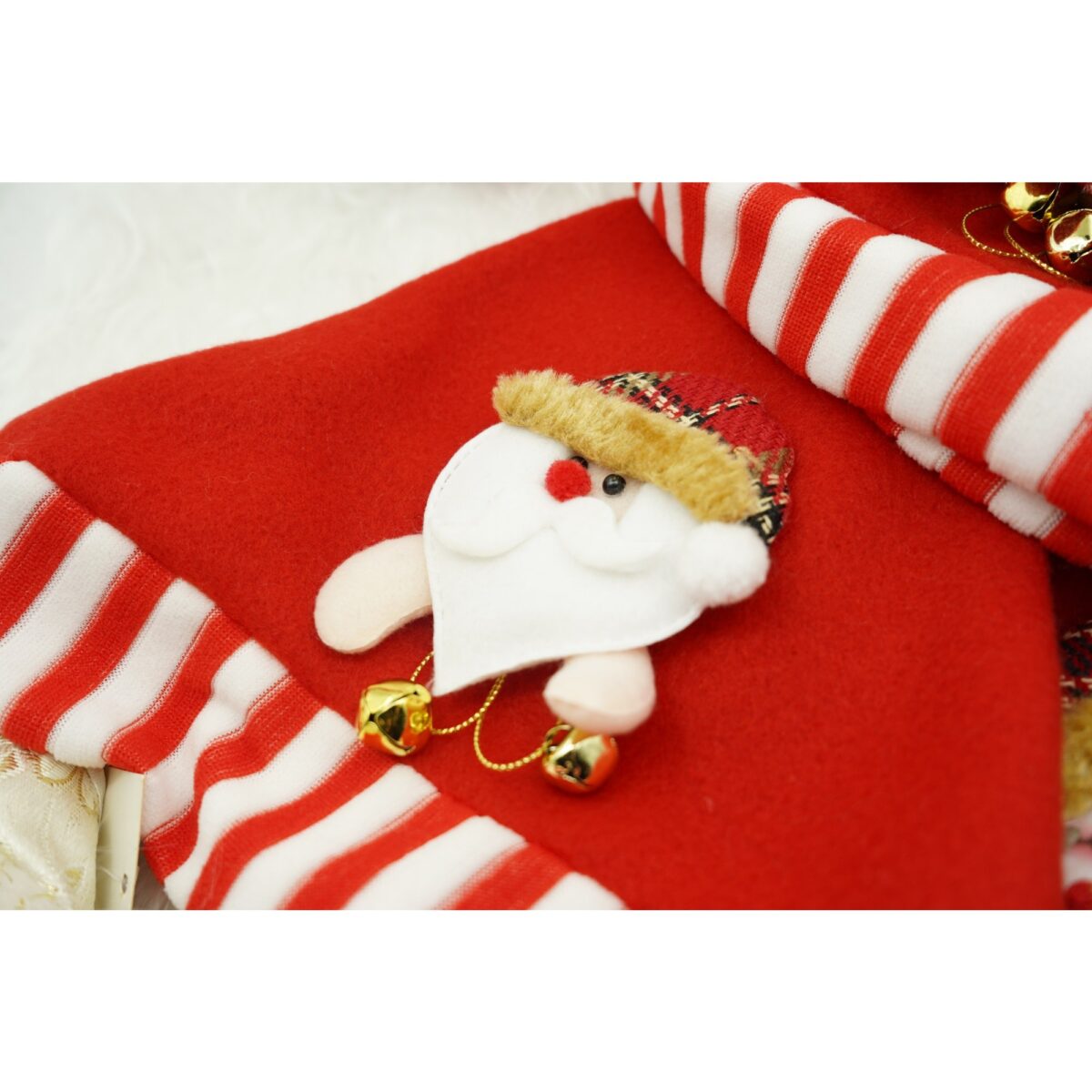 Caciulita de Mos Craciun, Embo,cu ornament de Mos Craciun, rosie, marime universala, material textil - imagine 4