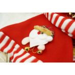 Caciulita de Mos Craciun, Embo,cu ornament de Mos Craciun, rosie, marime universala, material textil - imagine 4