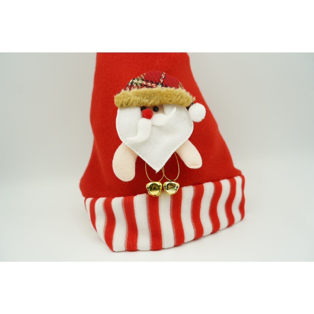 Caciulita de Mos Craciun, Embo,cu ornament de Mos Craciun, rosie, marime universala, material textil - imagine 5