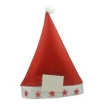 Caciulita de Mos Craciun,Embo, cu stele si led, rosie, marime universala, poliester
