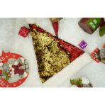 Caciulita de Mos Craciun, Embo,cu strasuri, in 2 culori, rosie - aurie, marime universala, material textil - imagine 3