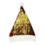 Caciulita de Mos Craciun, Embo,cu strasuri, in 2 culori, rosie - aurie, marime universala, material textil