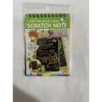 Caiet cu fise razuibile Embo, DIY Magic Scratch, 12 File, Curcubeu, Creion din Lemn, Cartonase negre, 14.5 x 10 cm, verde - imagine 13