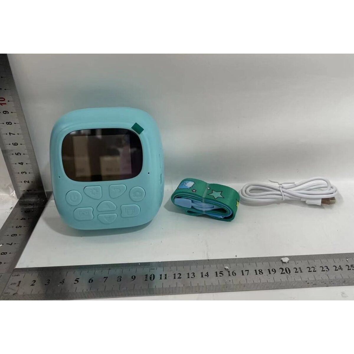 Camera Instantanee pentru Copii, Embo, Camera Frontala + Selfie, cu Functie de Printare, Cablu USB-C, Bluetooth, Compatibil iOS/Android, Imprimare APP, Model Dino, Albastru - imagine 5