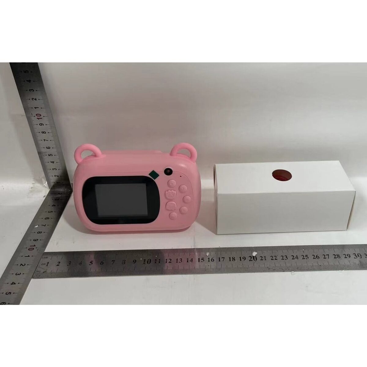 Camera Instantanee pentru Copii, Embo, Camera Frontala + Selfie, cu Functie de Printare, Cablu USB-C, Bluetooth, Compatibil iOS/Android, Imprimare APP, Model Iepure Love, Roz - imagine 6