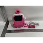 Camera Instantanee pentru Copii, Embo, cu Functie de Printare, Cablu USB-C, Bluetooth, Compatibil iOS/Android, Camera Frontala + Selfie, Model Iepure, Snur Inclus, Roz - imagine 6