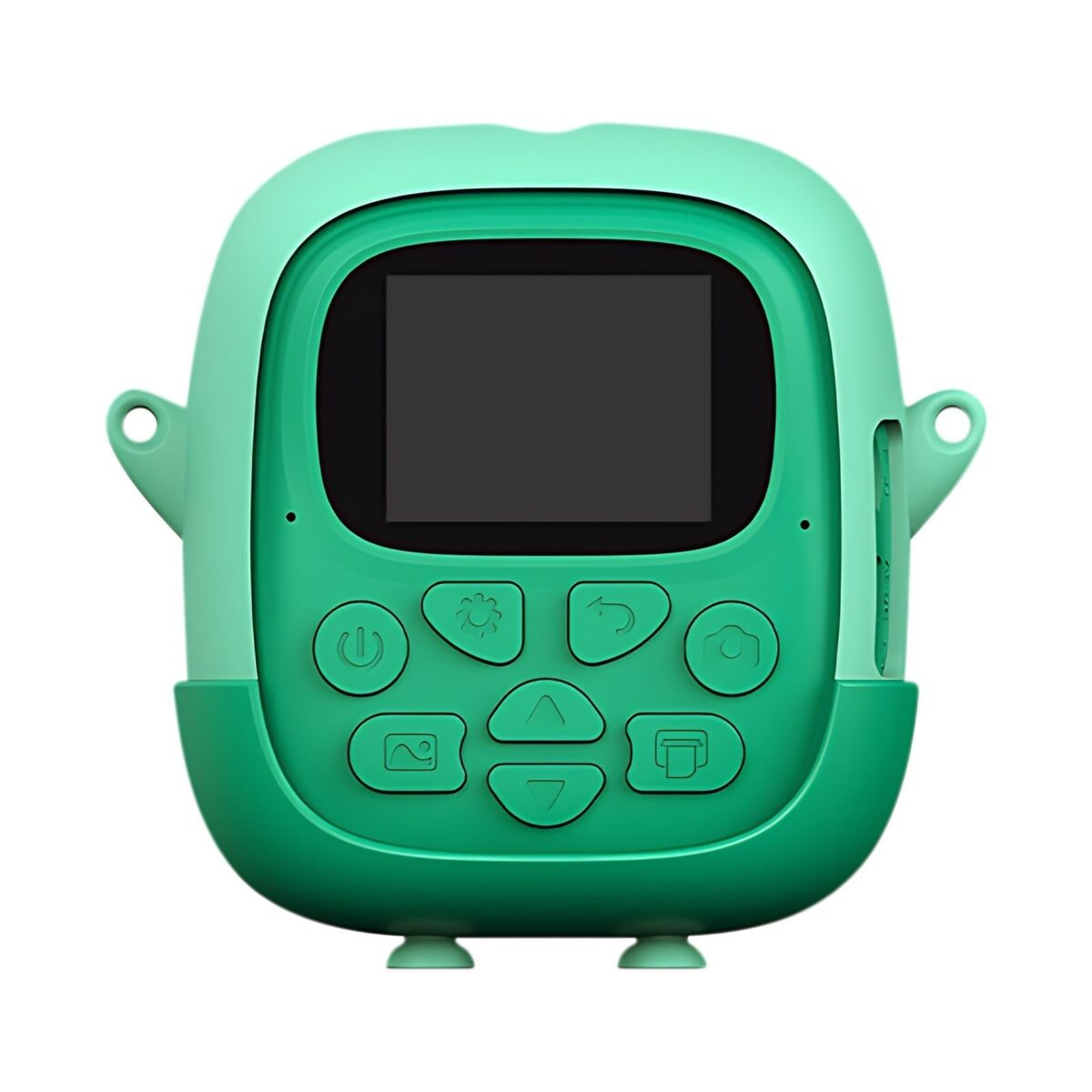 Camera Instantanee pentru Copii, Embo, cu Functie de Printare, Cablu USB-C, Bluetooth, Compatibil iOS/Android, Camera Frontala + Selfie, Model Iepure, Snur Inclus, Verde - imagine 4