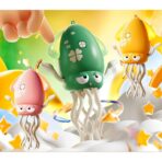 Caracatita Dansatoare, Embo, +3 Ani, 3 Moduri, din ABS, Incarcare USB, cu Undita Inclusa, 12.6 x 7.6 x 20.7 cm, Verde - imagine 2