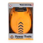 Casca Protectie cu Lanterna de Jucarie pentru Copii, Embo, Material Plastic, Interactiv, Distractiv, 29.5x19.5x6.5 cm, Portocaliu - imagine 3