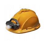 Casca Protectie cu Lanterna de Jucarie pentru Copii, Embo, Material Plastic, Interactiv, Distractiv, 29.5x19.5x6.5 cm, Portocaliu