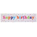 Banner, Embo, Colectia Happy Birthday, 98 x 24 cm, Multicolor