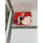 Husa pentru scaun, Embo, Tematica Craciun, Model 4 Mos Craciun cu Sacul, Rosu - imagine 2