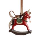 Decoratiune de Craciun, Embo, pentru Brad, Model Calut, 7.5 x 8 cm, din Rasina, Multicolor