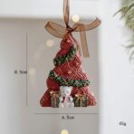 Decoratiune de Craciun, Embo, pentru Brad, Model Bradut, 8.5 x 6.5 cm, din Rasina, Multicolor - imagine 2