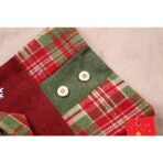 Ciorap Cadouri,Embo,cu model Mos Craciun,rosu, marimea 20x30 cm, textil, interior - imagine 4