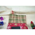 Ciorap Cadouri,Embo,cu model om de zapada, rosu, marimea 20x40 cm, textil, interior - imagine 4