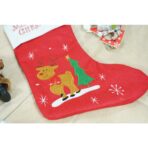 Ciorap Cadouri,Embo,cu model ren,rosu, marimea 19x38 cm, textil, interior - imagine 3