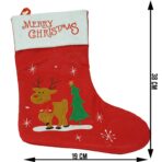 Ciorap Cadouri,Embo,cu model ren,rosu, marimea 19x38 cm, textil, interior - imagine 6