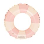 Colac de inot gonflabil pentru copii, In dungi Roz- Galben, Embo, diametru 66 cm