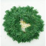 Coronita de Craciun pentru usa, Rosu-Auriu-Verde, 40 cm, PVC, Artificiala, Decorata, Interior/Exterior, Embo - imagine 10