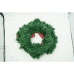 Coronita de Craciun pentru usa, Rosu/Verde, 35 cm, PVC, Artificiala, Decorata, Interior/Exterior, Embo - imagine 5