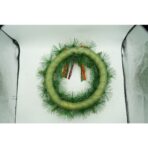Coronita de Craciun pentru usa, Rosu/Verde, 40 cm, PVC, Artificiala, Decorata, Interior/Exterior, Embo - imagine 5
