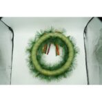 Coronita de Craciun pentru usa, Rosu/Verde, 40 cm, PVC, Artificiala, Decorata, Interior/Exterior, Embo - imagine 10
