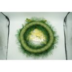 Coronita de Craciun pentru usa, Verde/Auriu, 40 cm, PVC, Artificiala, Decorata, Interior/Exterior, Embo - imagine 10